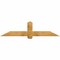 Ekena Millwork Eugene Rough Sawn Timber Gable Bracket, Western Red Cedar, 72"W x 18"H x 4"D x 6"F, 6/12 Pitch GBW072X18X0406EUG00RWR - alternate 1